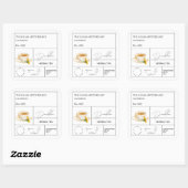 薬用タンポポの薬草茶ラベル スクエアシール (シート)