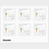 薬用ニングラベル スクエアシール (シート)