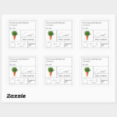 薬用ニングラベル スクエアシール (シート)