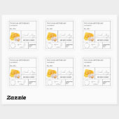 薬用ニンニク入り蜂蜜ラベル スクエアシール (シート)