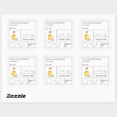 薬用ニンニク入り蜂蜜ラベル スクエアシール (シート)