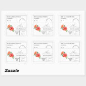 薬用ハイビスカス香り付きキャンドルラベル スクエアシール (シート)