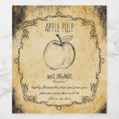 薬用ハロウィーンヴィンテージリンゴ ワインラベル (シングルラベル)