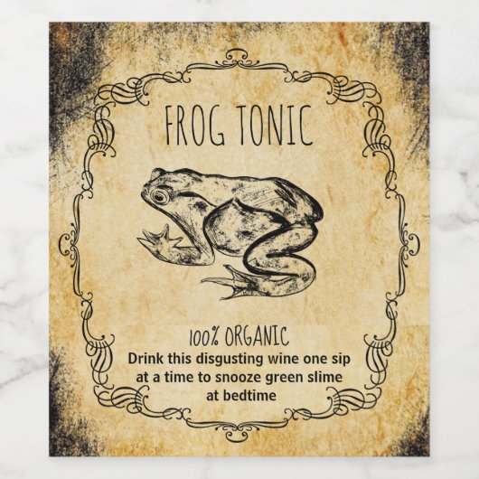 薬用ハロウィーンヴィンテージ ワインラベル (シングルラベル)