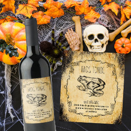 薬用ハロウィーンヴィンテージ ワインラベル