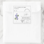 薬用バイオレット香り付きキャンドルラベル スクエアシール (バッグ)