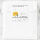 薬用バジル注入はちみつラベル スクエアシール (バッグ)