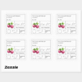 薬用パッションフルーツラベル スクエアシール (シート)