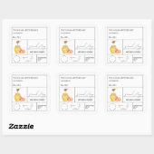 薬用ピーチ注入ハニーラベル スクエアシール (シート)