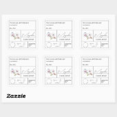 薬用マグノリアラベル スクエアシール (シート)