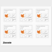 薬用メープルシロップのラベル スクエアシール (シート)