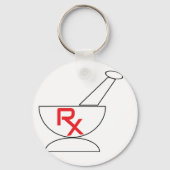 薬用モルタルと杵の記号 キーホルダー (裏面)
