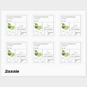 薬用ライムラベル スクエアシール (シート)