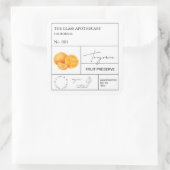 薬用接線ラベル スクエアシール (バッグ)