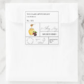 薬用桑の子入り蜂蜜ラベル スクエアシール (バッグ)