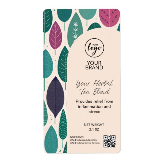 薬用茶製品ラベル ラベル (正面)