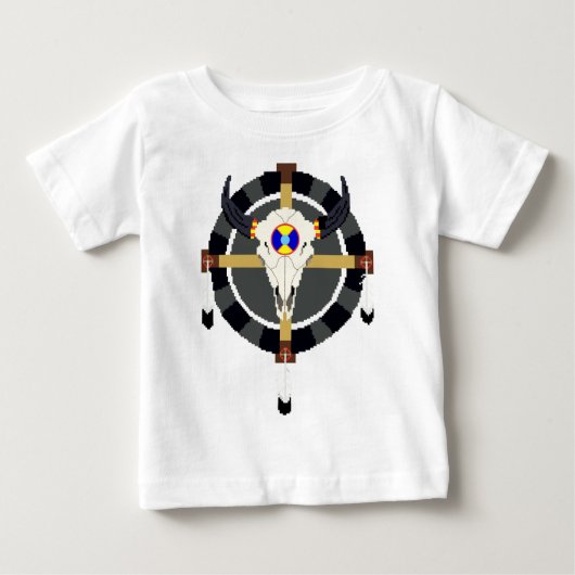 薬用車輪 ベビーTシャツ (正面)