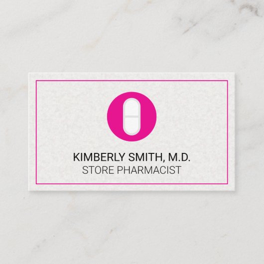 薬用錠剤 名刺 (正面)