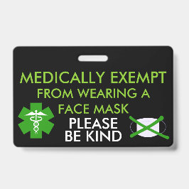 薬用顔マスクバッジから除外 バッジ