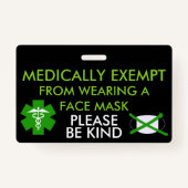 薬用顔マスクバッジから除外 バッジ (正面)