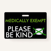 薬用顔マスクバッジから除外 バッジ (正面)