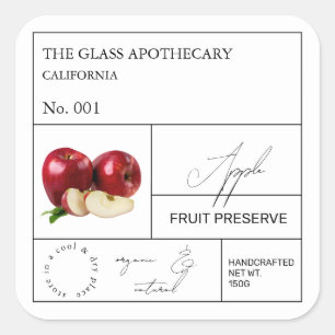 薬用Appleラベル スクエアシール