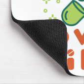 薬草の上の植物Herbalist漢方薬草 マウスパッド (コーナー)