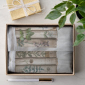 薬草の入った古い本の一絵を描列 薄葉紙 (ギフト)