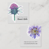 薬草を注文してくれてありがとう スクエア名刺 (正面/裏面)