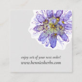 薬草を注文してくれてありがとう スクエア名刺 (裏面)