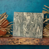 薬草を集める1534年（木版） フォトプラーク (側面)