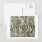 薬草を集める1534年（木版） ポストカード (正面/裏面)