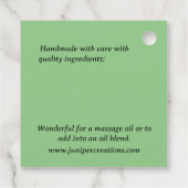 薬草ジュニパーの天然皮気に価 フェイバータグ (裏面)