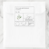 薬草ラベル スクエアシール (バッグ)