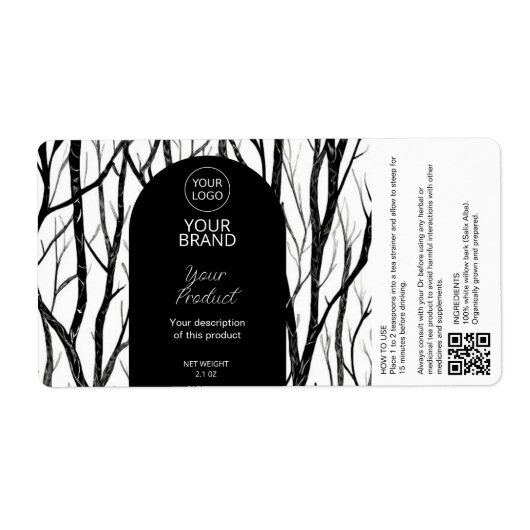 薬草茶ラベル ラベル (正面)