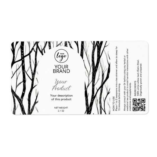 薬草茶ラベル ラベル (正面)