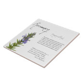 薬草院：ローズマリー |植物瓦 タイル (側面)