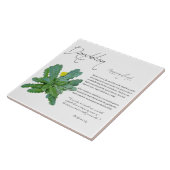 薬草：タンポポ |セラミックタイル タイル (側面)