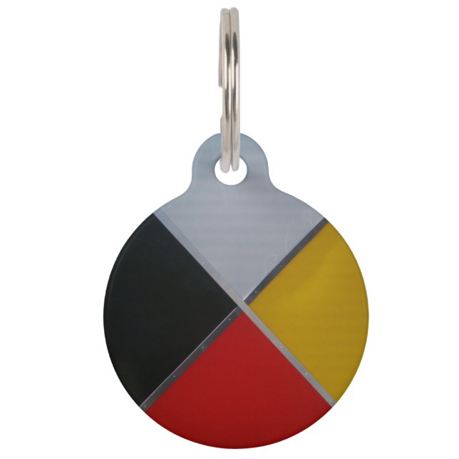 薬輪大型ラウンドペットタグ ペット　ネームタグ (正面)