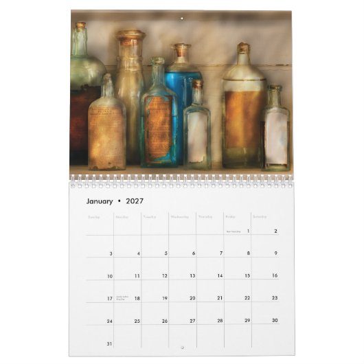 薬 カレンダー (1月 2027)
