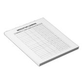 薬Logbookメモ帳 ノートパッド (アングル)