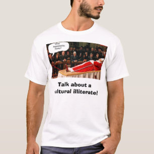 薮か法皇またはサンタの文化的な無学者についての話! Tシャツ