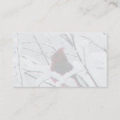 薮の美しく赤い（鳥）ショウジョウコウカンチョウはウィットをカバーしました 名刺 (裏面)