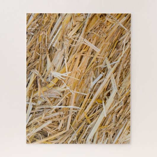 藁の背景 ジグソーパズル (縦)