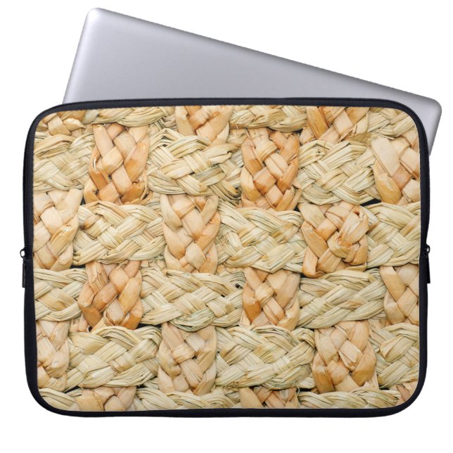 藁の自然組織  ラップトップスリーブ (正面)