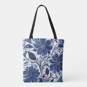 藍の花園トートバッグ トートバッグ (裏面)