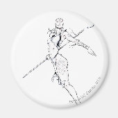 藍族8 マグネット (正面)