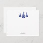 藍松の木 ノートカード (正面/裏面)