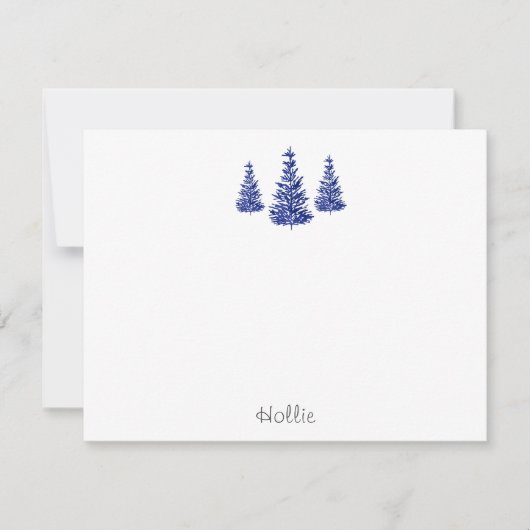 藍松樹 ノートカード (正面)