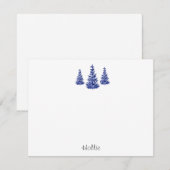 藍松樹 ノートカード (正面/裏面)